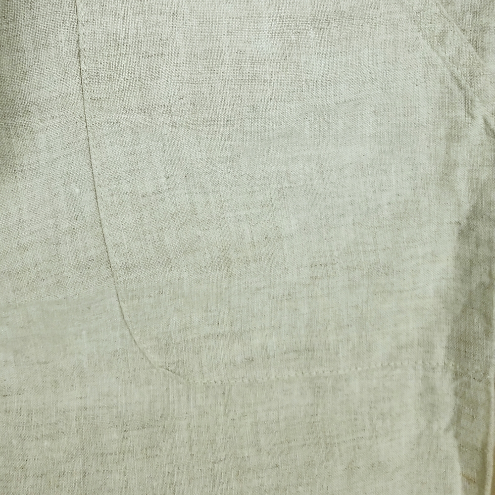 Allen Allen Linen pants Beige Neutral color size M - Picture 6 of 10